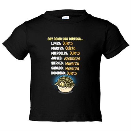Camiseta niño soy como una tortuga meme divertido para chico