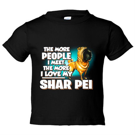 Camiseta niño I love my Shar Pei raza perro