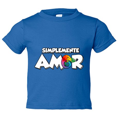 Camiseta bebé simplemente amor camaleónico camaleón