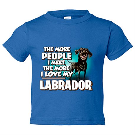 Camiseta bebé I love my Black Labrador raza perro