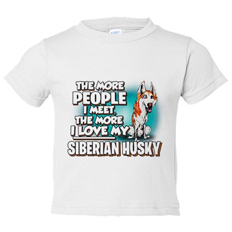 Camiseta niño I love my Siberian Husky raza perro
