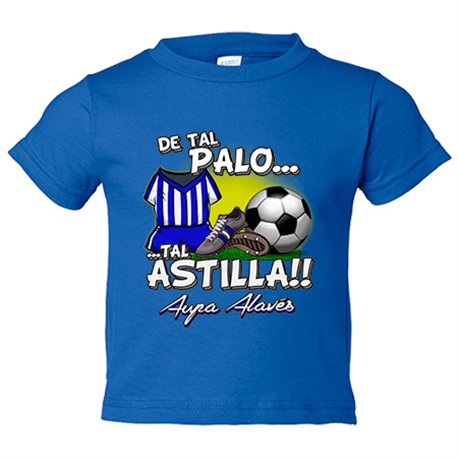 Camiseta bebé de tal palo tal astilla de Alaves para aficionado al fútbol