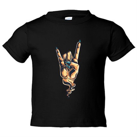 Camiseta niño mano Cuernos del Diablo