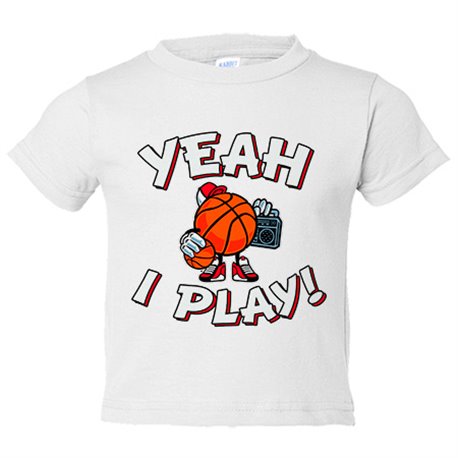 Camiseta bebé Yeah I Play Basketball