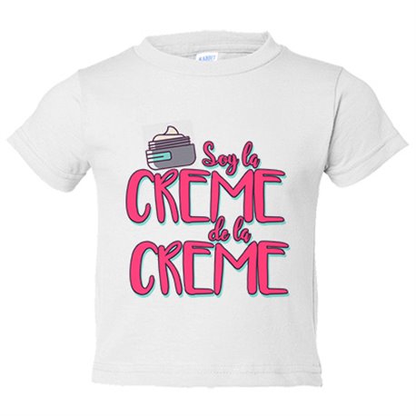 Camiseta bebé soy la crème de la crème