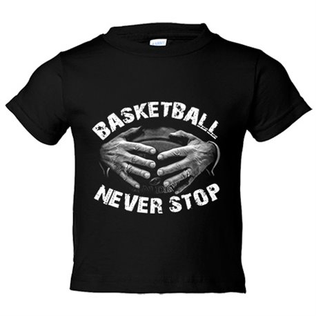 Camiseta niño Basketball Never Stop