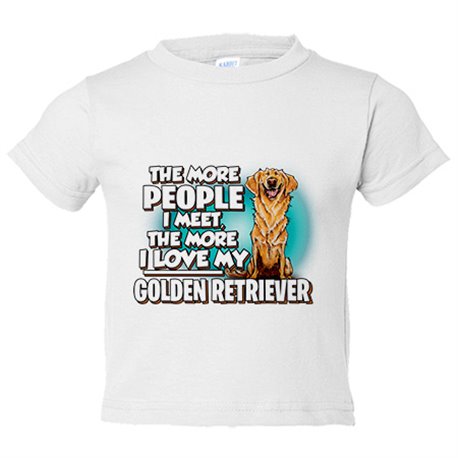 Camiseta bebé I love my Golden Retriever raza perro