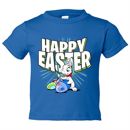 Camiseta bebé Happy Easter feliz huevo de páscua