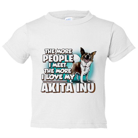 Camiseta bebé I love my Akita Inu raza perro