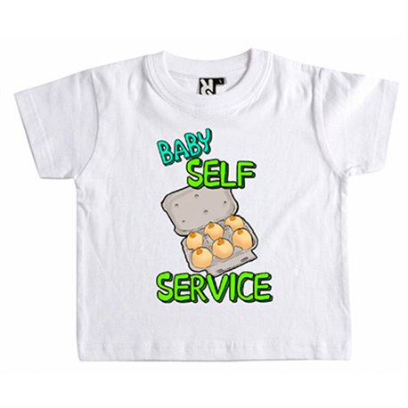 Camiseta niño Baby self service