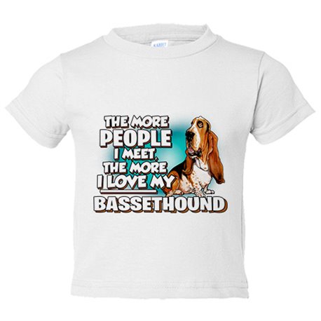 Camiseta bebé I love my Bassethound raza perro