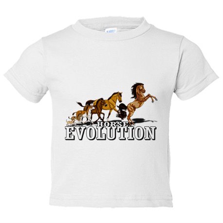 Camiseta bebé horse evolution caballos