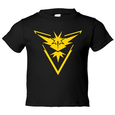 Camiseta niño Pokemon Go equipo Instinto Instinct amarillo
