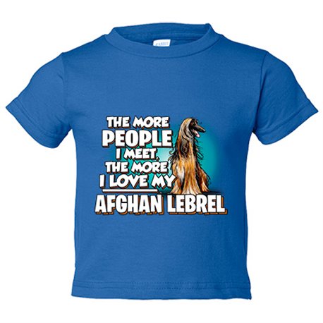 Camiseta bebé I love my Afghan Lebrel raza perro