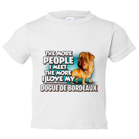Camiseta bebé I love my Dogue de Bordeaux raza perro