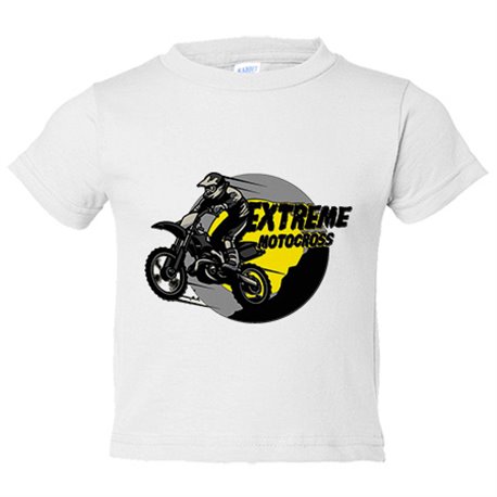 Camiseta bebé Motocross Extreme gas a tope