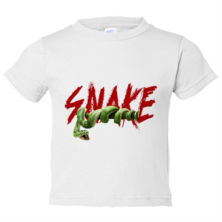 Camiseta bebé ilustración de serpiente de la selva