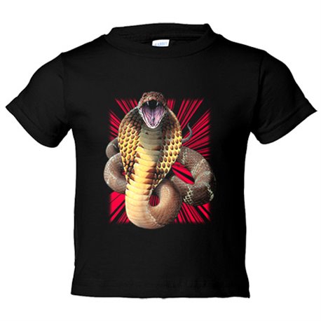 Camiseta bebé ilustración de serpiente salvaje