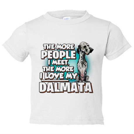 Camiseta bebé I love my Dalmata raza perro