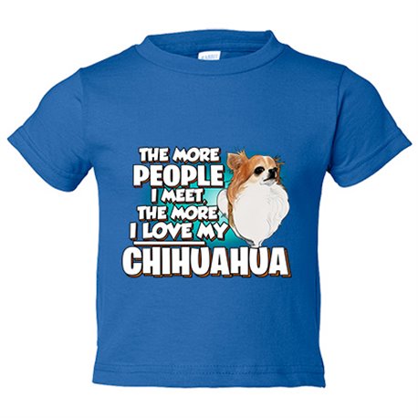 Camiseta niño I love my Chihuahua long hair raza perro