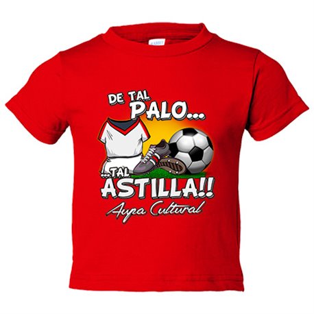 Camiseta bebé de tal palo tal astilla para padres y niños de la cultural para aficionado al fútbol