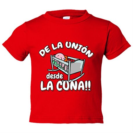 Camiseta bebé De la Unión desde la cuna para aficionado al fútbol