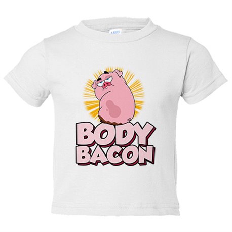 Camiseta bebé divertido body bacon