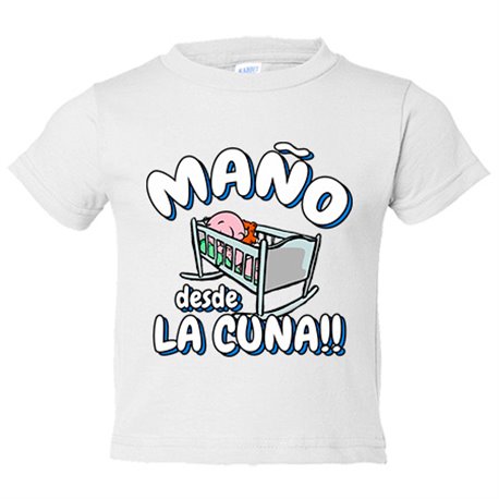 Camiseta bebé Maño desde la cuna para aficionado al fútbol