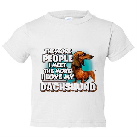 Camiseta bebé I love my Dachshund mascota raza perro