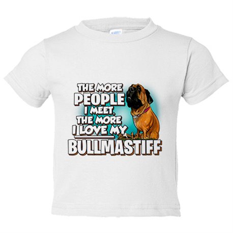 Camiseta bebé I love my Bullmastiff raza perro