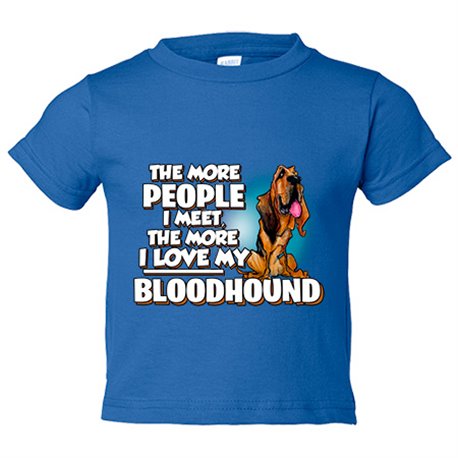 Camiseta bebé I love my Bloodhound raza perro