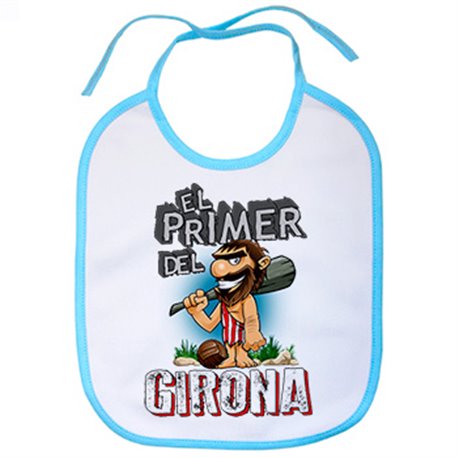 Babero frase el primero del Girona para hincha de su equipo de fútbol