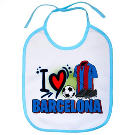 Babero para enamorado de su equipo de fútbol de Barcelona