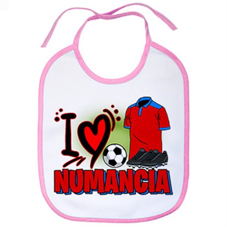 Babero para enamorado de su equipo de fútbol de numancia