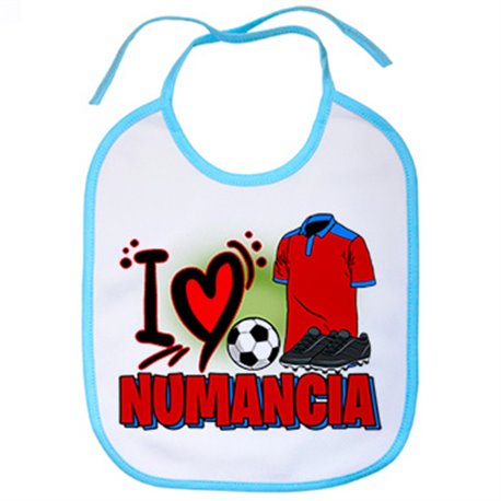 Babero para enamorado de su equipo de fútbol de numancia
