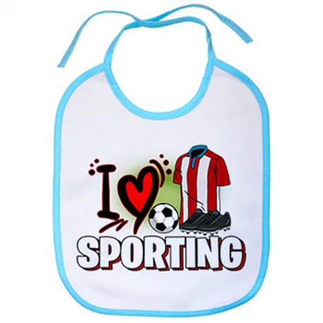 Babero para enamorado de su equipo de fútbol del Sporting