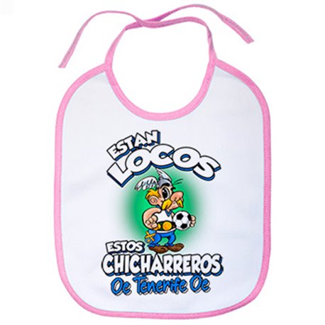 Babero parodia de Asteris para aficionados al fútbol de Tenerife