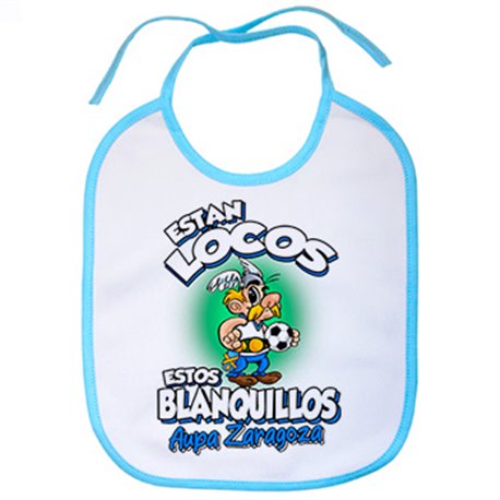 Babero parodia de Asteris para aficionados al fútbol de Zaragoza
