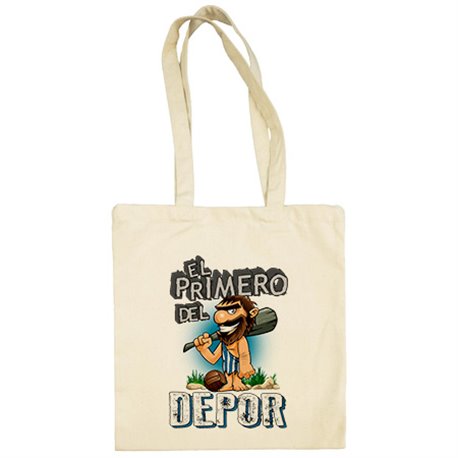 Bolsa de tela frase el primero del Depor para hincha de su equipo de fútbol