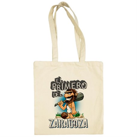 Bolsa de tela frase el primero del Zaragoza para hincha de su equipo de fútbol
