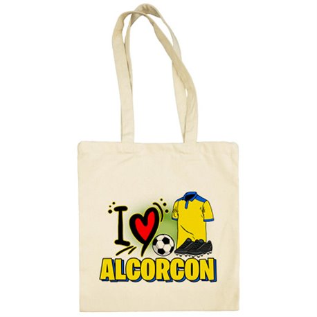 Bolsa de tela para enamorado de su equipo de fútbol de Alcorcón