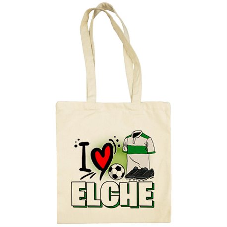 Bolsa de tela para enamorado de su equipo de fútbol de Elche