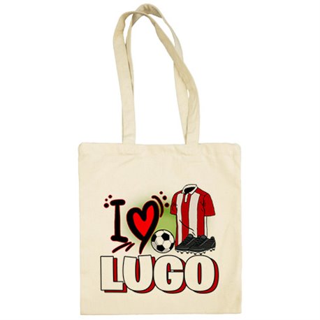 Bolsa de tela para enamorado de su equipo de fútbol de Lugo
