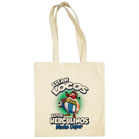 Bolsa de tela parodia de Obelis para aficionados al fútbol del Depor