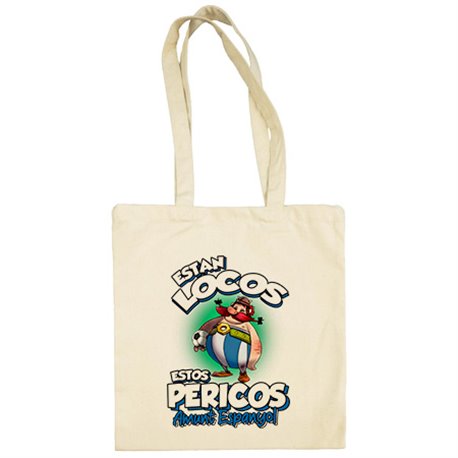 Bolsa de tela parodia de Obelis para armeros aficionados al fútbol