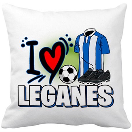 Cojín con relleno para enamorado de su equipo de fútbol de Leganés