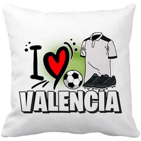 Cojín con relleno para enamorado de su equipo de fútbol de Valencia