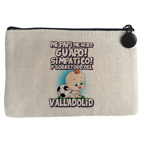 Monedero mi papi me hizo guapo simpático y sobretodo aficionado al fútbol de Valladolid