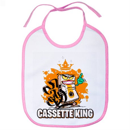 Babero Music Cassete King