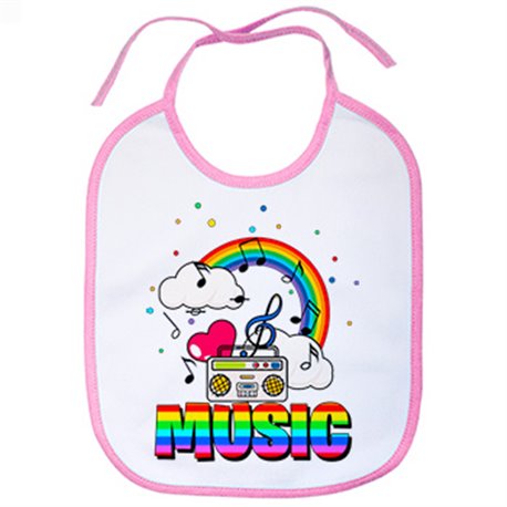 Babero Music radio arcoiris